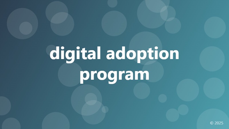 digital adoption program