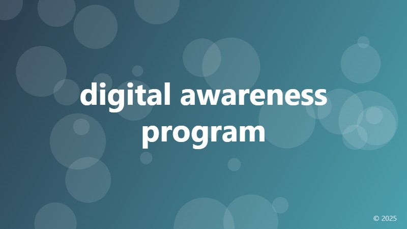 digital awareness program