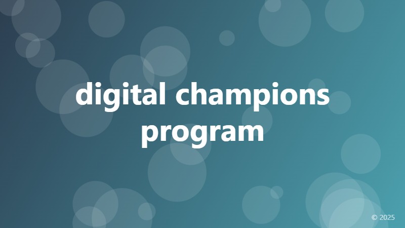 digital champions program