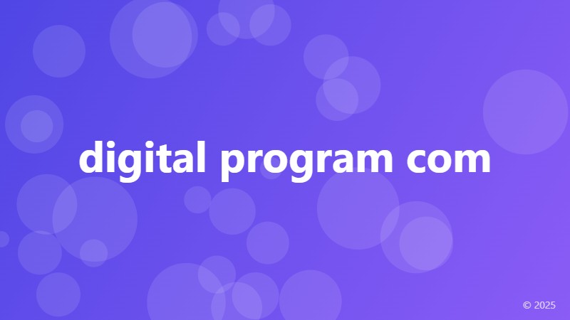 digital program com
